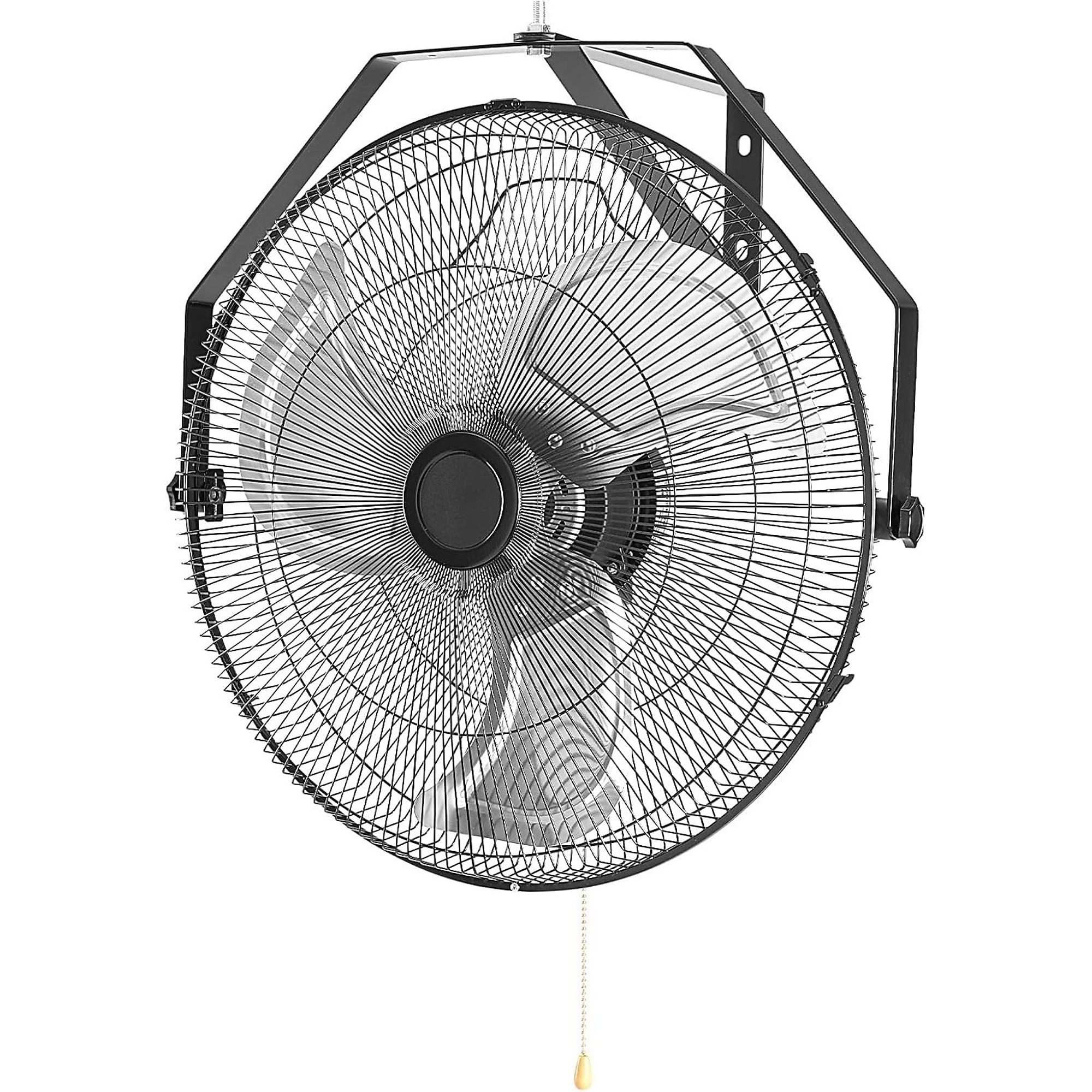 EdenDirect 18 Inch Metal Wall Mount Fan, 3-Speed High Velocity Fan with 2600 CFM, Vertical & Horizontal Adjustable Tilt for Warehouse, Industrial, Greenhouse, Commercial